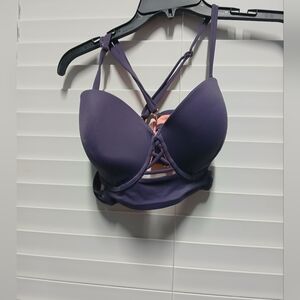 Victoria Secret Women's Purple Strappy Bra 36 D